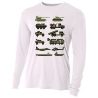 Military Vehicles Military Boy And Girl Tank Lover Cooling Performance Long Sleeve Crew