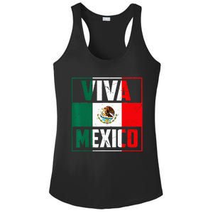 Mexican Viva Mexico Independence Day Flag Ladies PosiCharge Competitor Racerback Tank