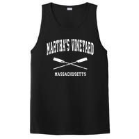 Marthas Vineyard Massachusetts Vintage Crossed Oar PosiCharge Competitor Tank