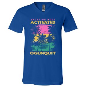 Maine Vacation Mode Activated Ogunquit Gift V-Neck T-Shirt