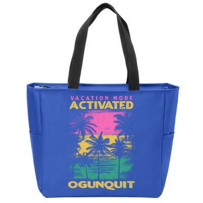 Maine Vacation Mode Activated Ogunquit Gift Zip Tote Bag