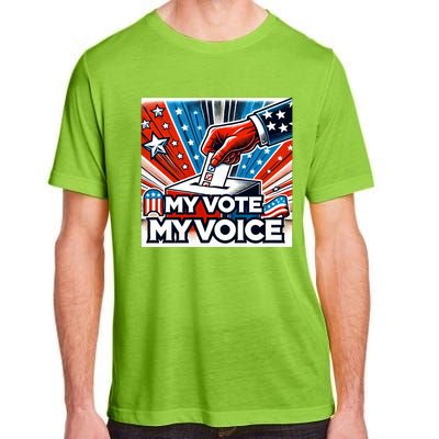 My Vote My Choice Us Elections American Flag Adult ChromaSoft Performance T-Shirt