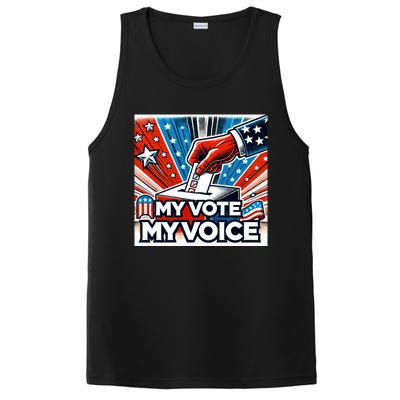 My Vote My Choice Us Elections American Flag PosiCharge Competitor Tank