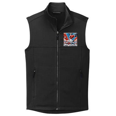 My Vote My Choice Us Elections American Flag Collective Smooth Fleece Vest