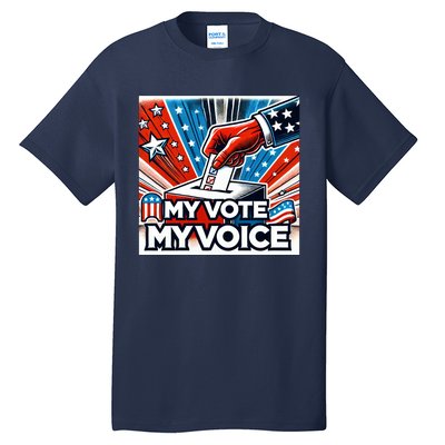 My Vote My Choice Us Elections American Flag Tall T-Shirt