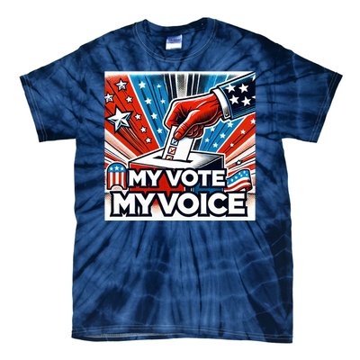 My Vote My Choice Us Elections American Flag Tie-Dye T-Shirt