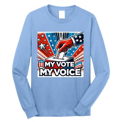 My Vote My Choice Us Elections American Flag Long Sleeve Shirt