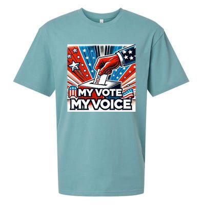 My Vote My Choice Us Elections American Flag Sueded Cloud Jersey T-Shirt