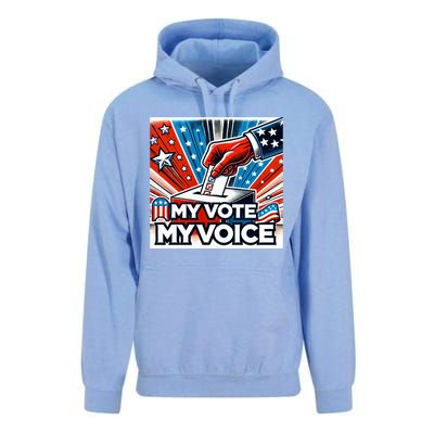 My Vote My Choice Us Elections American Flag Unisex Surf Hoodie