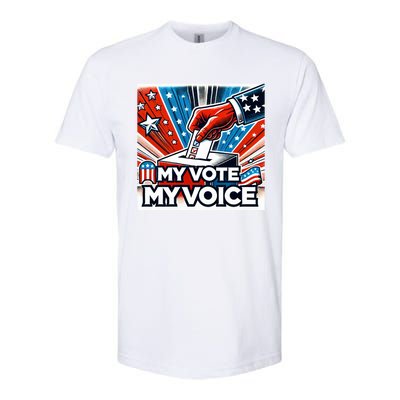 My Vote My Choice Us Elections American Flag Softstyle CVC T-Shirt