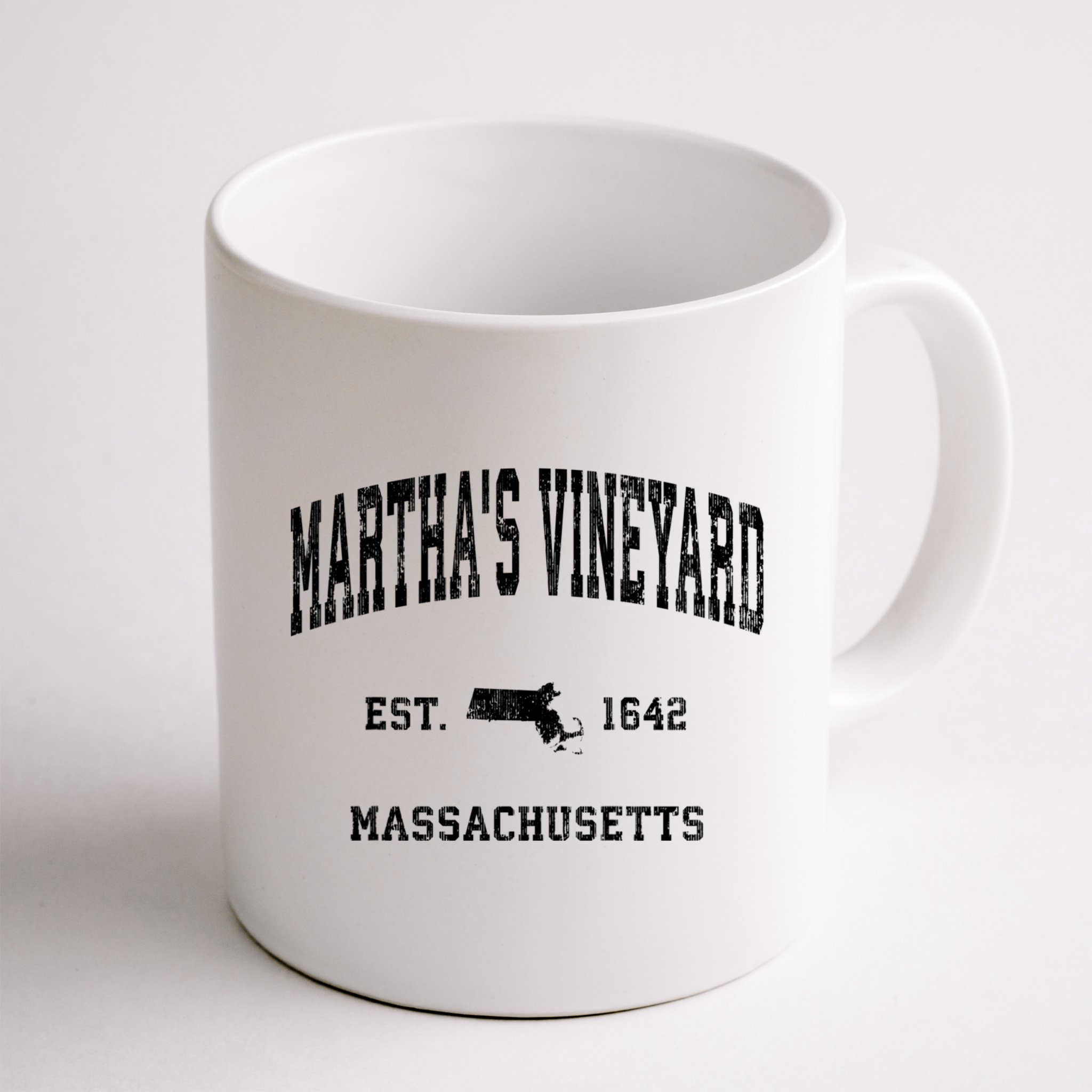 Marthas Vineyard Massachusetts Ma Vintage Established Athletic Mug