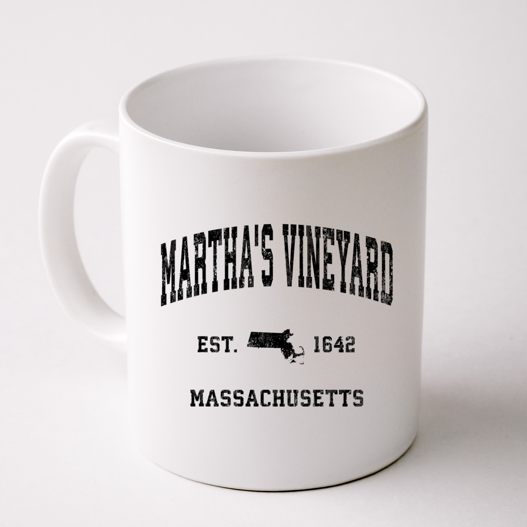 Marthas Vineyard Massachusetts Ma Vintage Established Athletic Mug