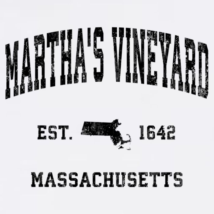 Marthas Vineyard Massachusetts Ma Vintage Established Athletic Mug