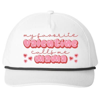 Mama Valentine's My Favorite Valentine Snapback Five-Panel Rope Hat