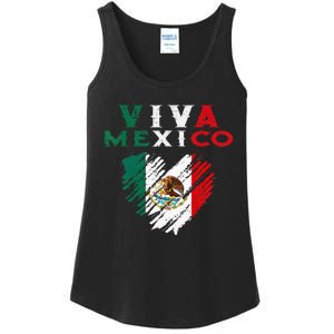 Mexican Viva Mexico Independence Day Flag Kids Ladies Essential Tank