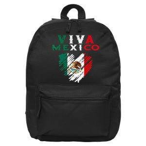 Mexican Viva Mexico Independence Day Flag Kids 16 in Basic Backpack