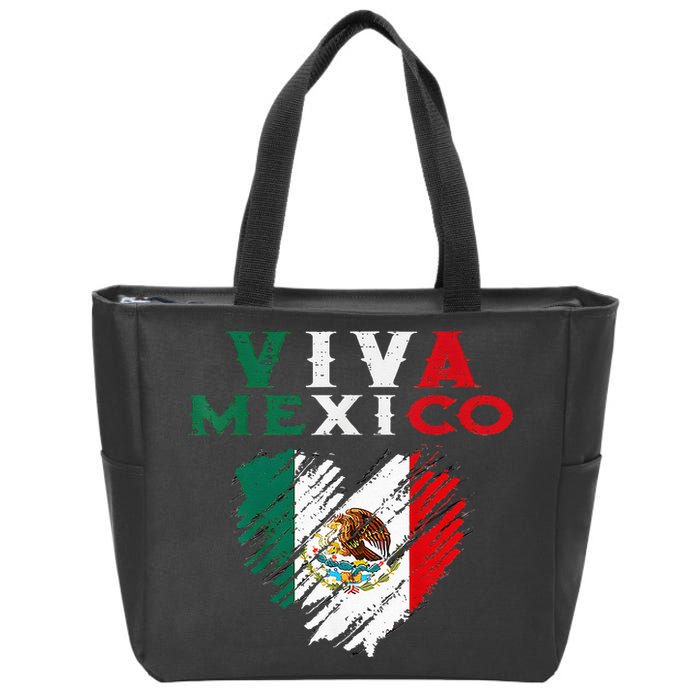 Mexican Viva Mexico Independence Day Flag Kids Zip Tote Bag