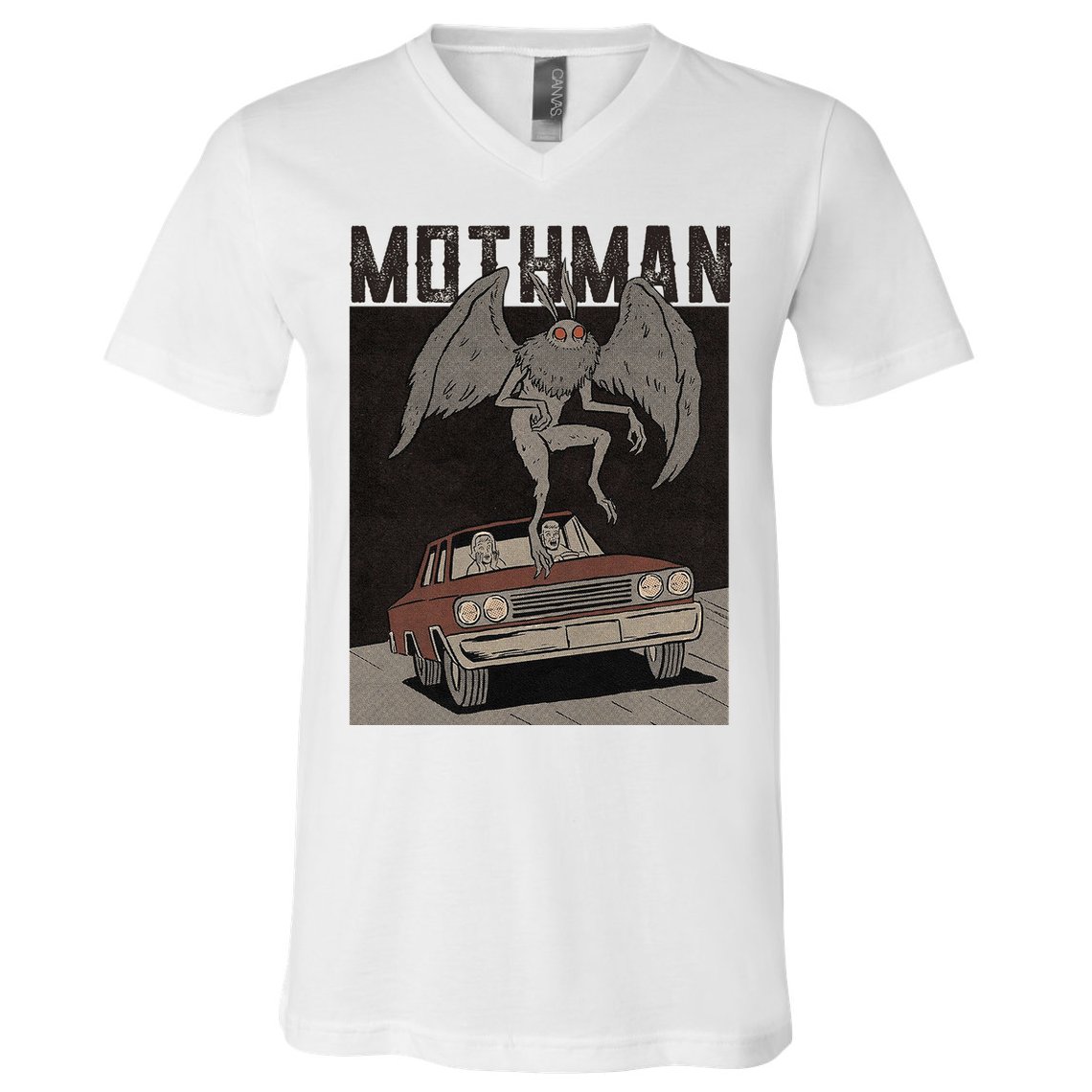 Mothman Vintage V-Neck T-Shirt