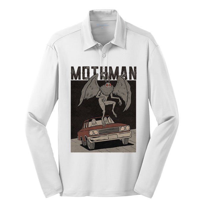 Mothman Vintage Silk Touch Performance Long Sleeve Polo