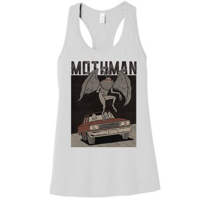 Mothman Vintage Women's Racerback Tank