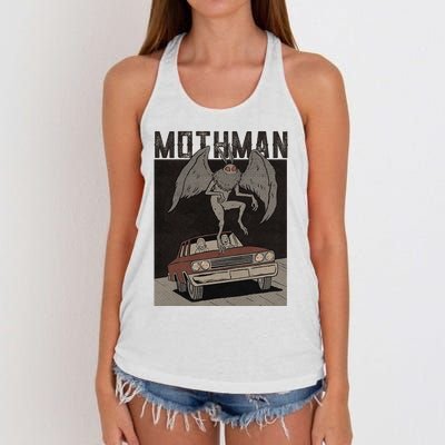 Mothman Vintage Women's Knotted Racerback Tank