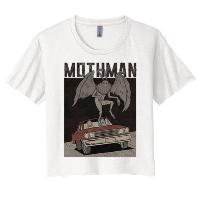 Mothman Vintage Women's Crop Top Tee