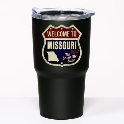 Missouri Vintage Metal Road Sign Logo Tumbler