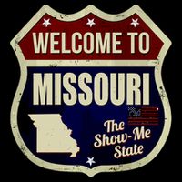 Missouri Vintage Metal Road Sign Logo Womens Tank Top
