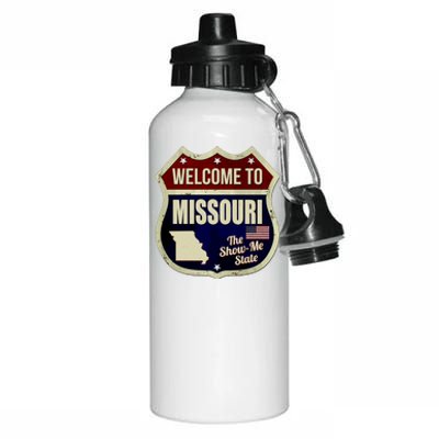 Missouri Vintage Metal Road Sign Logo Aluminum Water Bottle