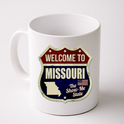 Missouri Vintage Metal Road Sign Logo Coffee Mug