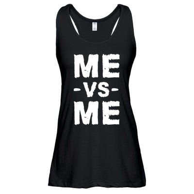 Me Vs Me Hustle Entrepreneur Self Discipline Motivation Ladies Essential Flowy Tank