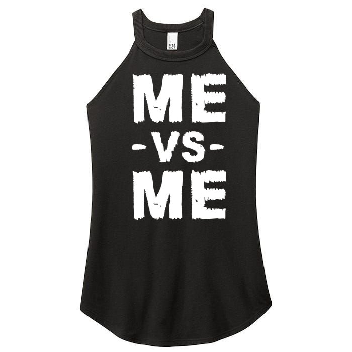 Me Vs Me Hustle Entrepreneur Self Discipline Motivation Women’s Perfect Tri Rocker Tank