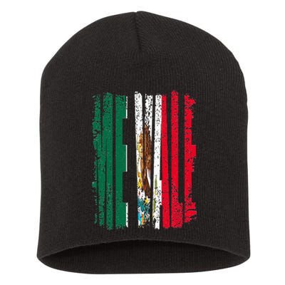 Me Vale Mexican Flag Latino Spanish Slang No Me Importa Short Acrylic Beanie