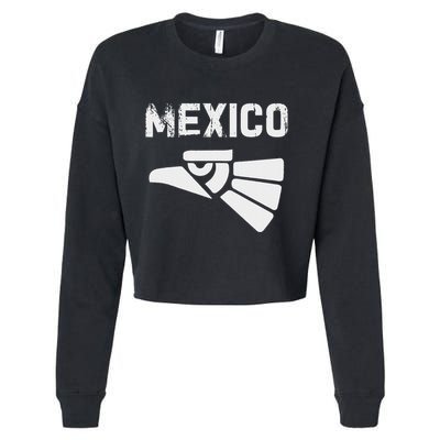 Mexico Vintage Mexican Flag Pride Hecho En Mexico Jersey Cropped Pullover Crew