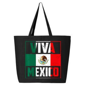 Mexican Viva Mexico Independence Day Flag 25L Jumbo Tote