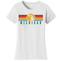 Michigan Vintage Map Roots Pride Retro Women's T-Shirt