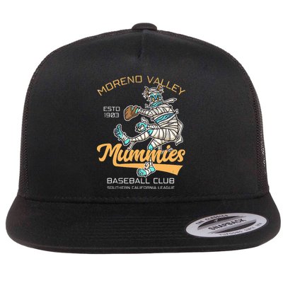 Moreno Valley Mummies Minor League Retro Baseball Team Flatbill Hat