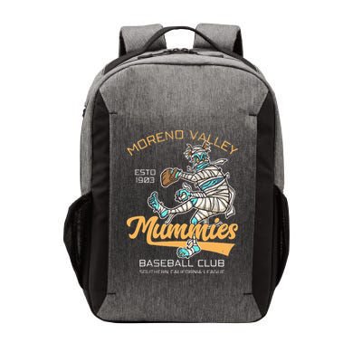 Moreno Valley Mummies Minor League Retro Baseball Team Vector Backpack