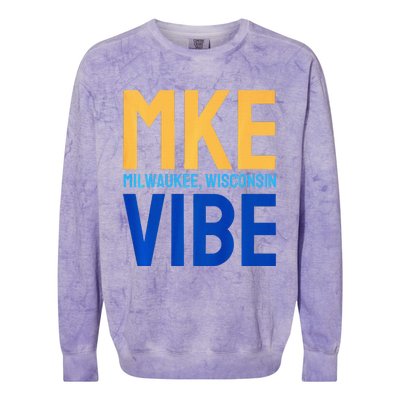 Mke Vibe “Mke Flagship” Premium Colorblast Crewneck Sweatshirt