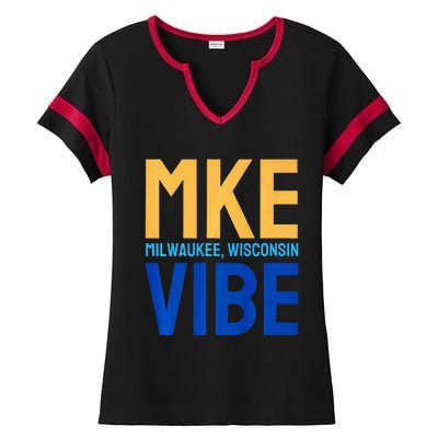 Mke Vibe “Mke Flagship” Premium Ladies Halftime Notch Neck Tee