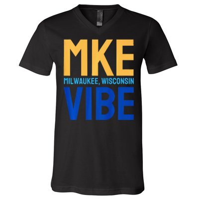 Mke Vibe “Mke Flagship” Premium V-Neck T-Shirt