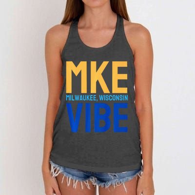 Mke Vibe “Mke Flagship” Premium Women's Knotted Racerback Tank