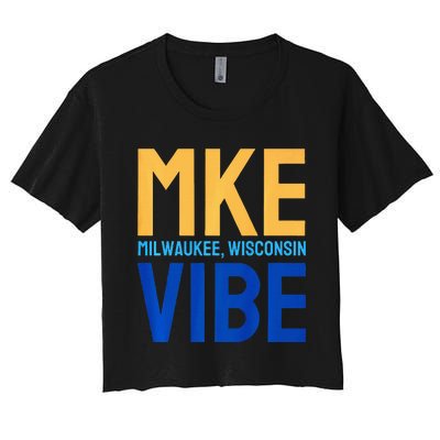 Mke Vibe “Mke Flagship” Premium Women's Crop Top Tee