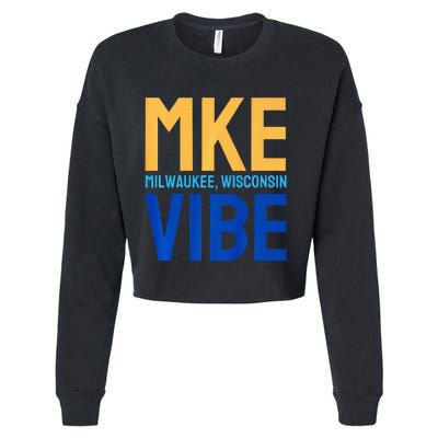 Mke Vibe “Mke Flagship” Premium Cropped Pullover Crew