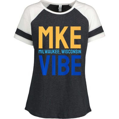 Mke Vibe “Mke Flagship” Premium Enza Ladies Jersey Colorblock Tee