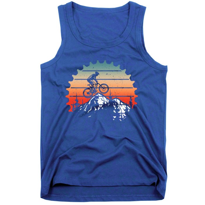 Mens Vintage Mountain Bike Tee Cycling Gear Mountain Biking Cool Gift Tank Top