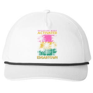 Massachusetts Vacation Mode Activated Edgartown Gift Snapback Five-Panel Rope Hat