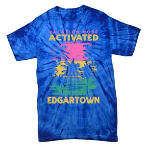 Massachusetts Vacation Mode Activated Edgartown Gift Tie-Dye T-Shirt