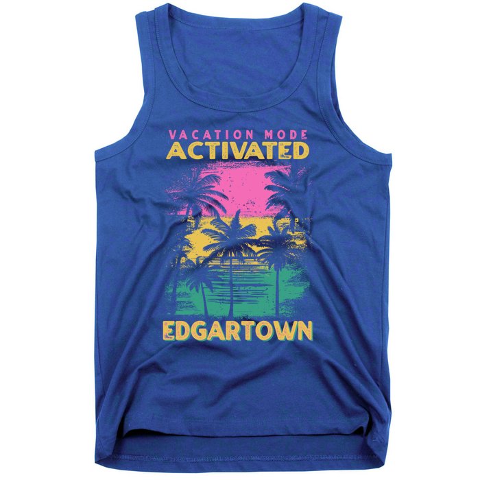 Massachusetts Vacation Mode Activated Edgartown Gift Tank Top