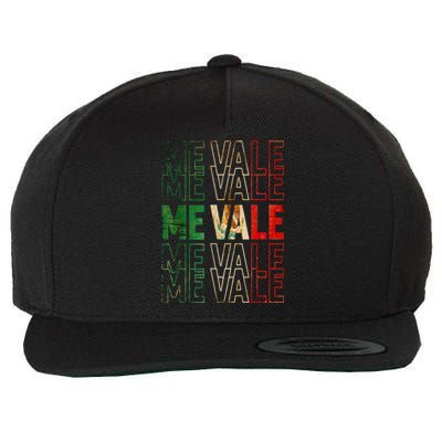 Me Vale Mexican Flag SPANISH SLANG Wool Snapback Cap